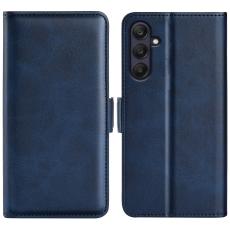  Samsung Galaxy A16 / A26 5G Pl&aring;nboksfodral L&auml;der Bl&aring; - Teknikhallen.se