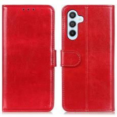  Samsung Galaxy A16 / A26 5G Fodral Crazy Horse L&auml;der R&ouml;d - Teknikhallen.se