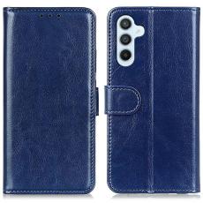  Samsung Galaxy A16 / A26 5G Fodral Crazy Horse L&auml;der Bl&aring; - Teknikhallen.se