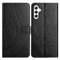  Samsung Galaxy A16 / A26 5G Fodral Mandala L&auml;der Svart - Teknikhallen.se