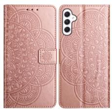  Samsung Galaxy A16 / A26 5G Fodral Mandala L&auml;der Ros&eacute;guld - Teknikhallen.se