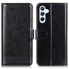  Samsung Galaxy A36 5G/A56 5G Fodral Crazy Horse L&auml;der Svart - Teknikhallen.se