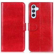  Samsung Galaxy A36 5G/A56 5G Fodral Crazy Horse L&auml;der R&ouml;d - Teknikhallen.se