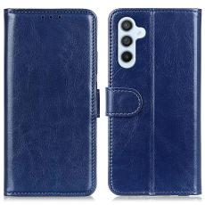  Samsung Galaxy A36 5G/A56 5G Fodral Crazy Horse L&auml;der Bl&aring; - Teknikhallen.se