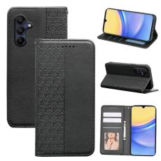  Samsung Galaxy A56 5G/A36 5G Fodral Flip L&auml;der Svart - Teknikhallen.se