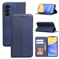  Samsung Galaxy A56 5G/A36 5G Fodral Flip L&auml;der Bl&aring; - Teknikhallen.se
