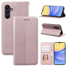  Samsung Galaxy A56 5G/A36 5G Fodral Flip L&auml;der Ros&eacute;guld - Teknikhallen.se