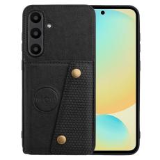  Galaxy A56 5G/A36 5G Skal L&auml;der Med Kortfack Och Magnet - Teknikhallen.se