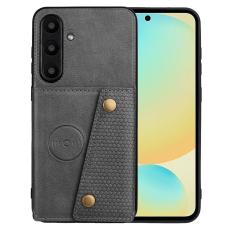  Galaxy A56 5G/A36 5G Skal L&auml;der Med Kortfack Och Magnet - Teknikhallen.se