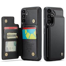 CASEME CASEME Galaxy A56 5G/A36 5G Skal RFID Kickstand Pl&aring;nbok Svart - Teknikhallen.se