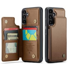 CASEME CASEME Galaxy A56 5G/A36 5G Skal RFID Kickstand Pl&aring;nbok Brun - Teknikhallen.se