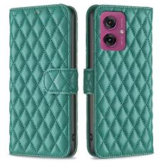  Motorola Moto G55 5G Fodral Diamond L&auml;der Gr&ouml;n - Teknikhallen.se
