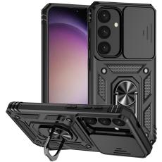 Samsung Galaxy S25 Plus Skal Hybrid Ring CamShield Svart - Teknikhallen.se