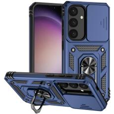  Samsung Galaxy S25 Plus Skal Hybrid Ring CamShield Bl&aring; - Teknikhallen.se