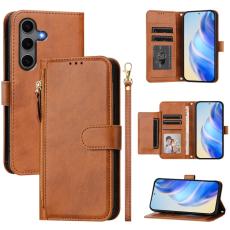  Samsung Galaxy S25 Plus Fodral Multifunktionell L&auml;der Brun - Teknikhallen.se