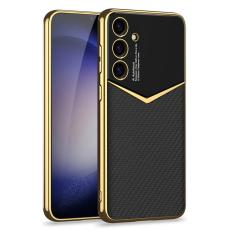GKK GKK Galaxy S25 Plus Skal L&auml;der Hybrid Electroplate Kolfiber Textur - Teknikhallen.se