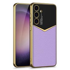 GKK GKK Galaxy S25 Plus Skal L&auml;der Hybrid Electroplate Lila - Teknikhallen.se