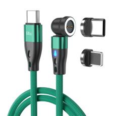 ENKAY ENKAY 1 m 2in1 PD 60W USB-C - Lightning/USB-C 360&deg; Magnetkabel - Teknikhallen.se