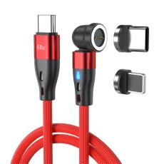 ENKAY ENKAY 1 m 2in1 PD 60W USB-C - Lightning/USB-C 360&deg; Magnetkabel - Teknikhallen.se