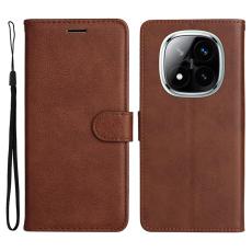  Xiaomi Redmi Note 14 Pro/Pro Plus 5G Fodral Solid L&auml;der Brun - Teknikhallen.se