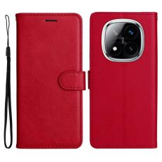  Xiaomi Redmi Note 14 Pro/Pro Plus 5G Fodral Solid L&auml;der R&ouml;d - Teknikhallen.se