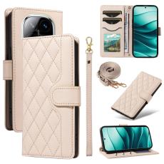  Xiaomi Redmi Note 14 Pro/Pro Plus 5G Fodral Rhombus L&auml;der - Teknikhallen.se