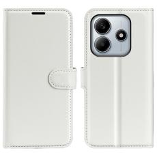  Xiaomi Redmi Note 14 5G Fodral Litchi L&auml;der Vit - Teknikhallen.se