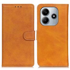  Xiaomi Redmi Note 14 4G Fodral L&auml;der Brun - Teknikhallen.se