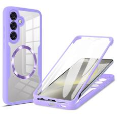  Samsung Galaxy S25 Skal MagSafe 360 Hybrid Defense Lila - Teknikhallen.se