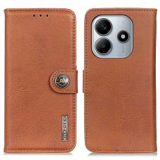 KHAZNEH KHAZNEH Xiaomi Redmi Note 14 4G Fodral L&auml;der Brun - Teknikhallen.se