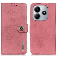 KHAZNEH KHAZNEH Xiaomi Redmi Note 14 4G Fodral L&auml;der Rosa - Teknikhallen.se