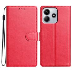  Xiaomi Redmi Note 14 5G Pl&aring;nboksfodral L&auml;der R&ouml;d/Rosa - Teknikhallen.se