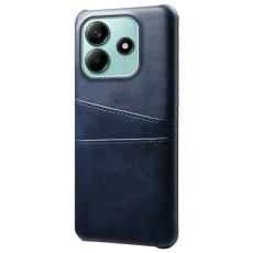  Xiaomi Redmi Note 14 5G Skal L&auml;derbelagt Med Kortfack Bl&aring; - Teknikhallen.se