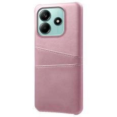  Xiaomi Redmi Note 14 5G Skal L&auml;derbelagt Med Kortfack Ros&eacute;guld - Teknikhallen.se