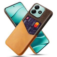  Xiaomi Redmi Note 14 5G Skal Hybrid Med Kortfack Brun - Teknikhallen.se
