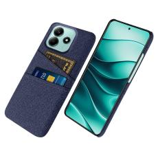 Xiaomi Redmi Note 14 5G Skal Med Kortfack Tygbelagt Bl&aring; - Teknikhallen.se