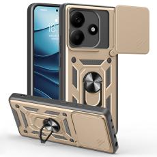  Xiaomi Redmi Note 14 5G Skal CamShield Hybrid Ring Guld - Teknikhallen.se