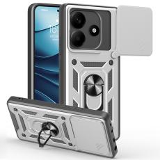  Xiaomi Redmi Note 14 5G Skal CamShield Hybrid Ring Silver - Teknikhallen.se