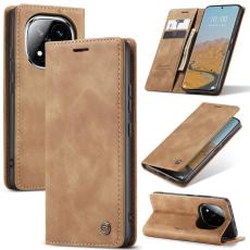 CASEME CASEME Redmi Note 14 Pro/Pro Plus 5G Fodral Flip Retro L&auml;der - Teknikhallen.se