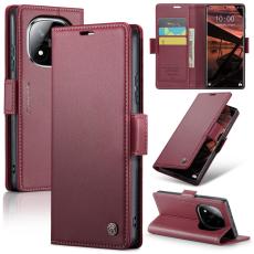 CASEME CASEME Redmi Note 14 Pro/Pro Plus 5G Fodral RFID L&auml;der R&ouml;d - Teknikhallen.se