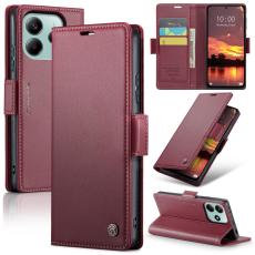 CASEME CASEME Xiaomi Redmi Note 14 5G Fodral RFID L&auml;der R&ouml;d - Teknikhallen.se