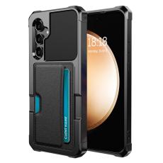  Samsung Galaxy S25 Skal Med Kortfack L&auml;der Svart - Teknikhallen.se