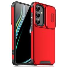  Samsung Galaxy S25 Skal CamShield Hybrid R&ouml;d - Teknikhallen.se