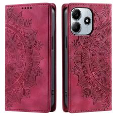  Xiaomi Redmi Note 14 4G Fodral Flip Mandala L&auml;der Rosa - Teknikhallen.se