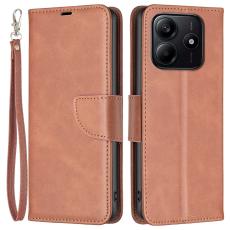  Xiaomi Redmi Note 14 4G Fodral L&auml;der Solid Shark Brun - Teknikhallen.se