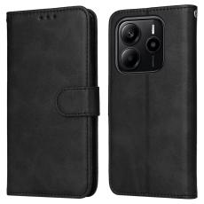  Xiaomi Redmi Note 14 4G Fodral L&auml;der Folio Svart - Teknikhallen.se