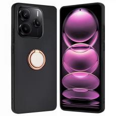  Xiaomi Redmi Note 14 4G Skal Ring Svart / Ros&eacute;guld - Teknikhallen.se