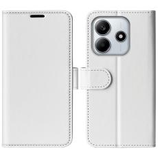  Xiaomi Redmi Note 14 4G Fodral Crazy Horse L&auml;der Vit - Teknikhallen.se