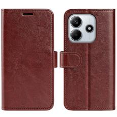  Xiaomi Redmi Note 14 4G Fodral Crazy Horse L&auml;der Brun - Teknikhallen.se