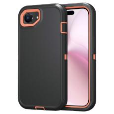  iPhone 17e/16e Skal Extreme Shockproof Hybrid Svart/Orange - Teknikhallen.se